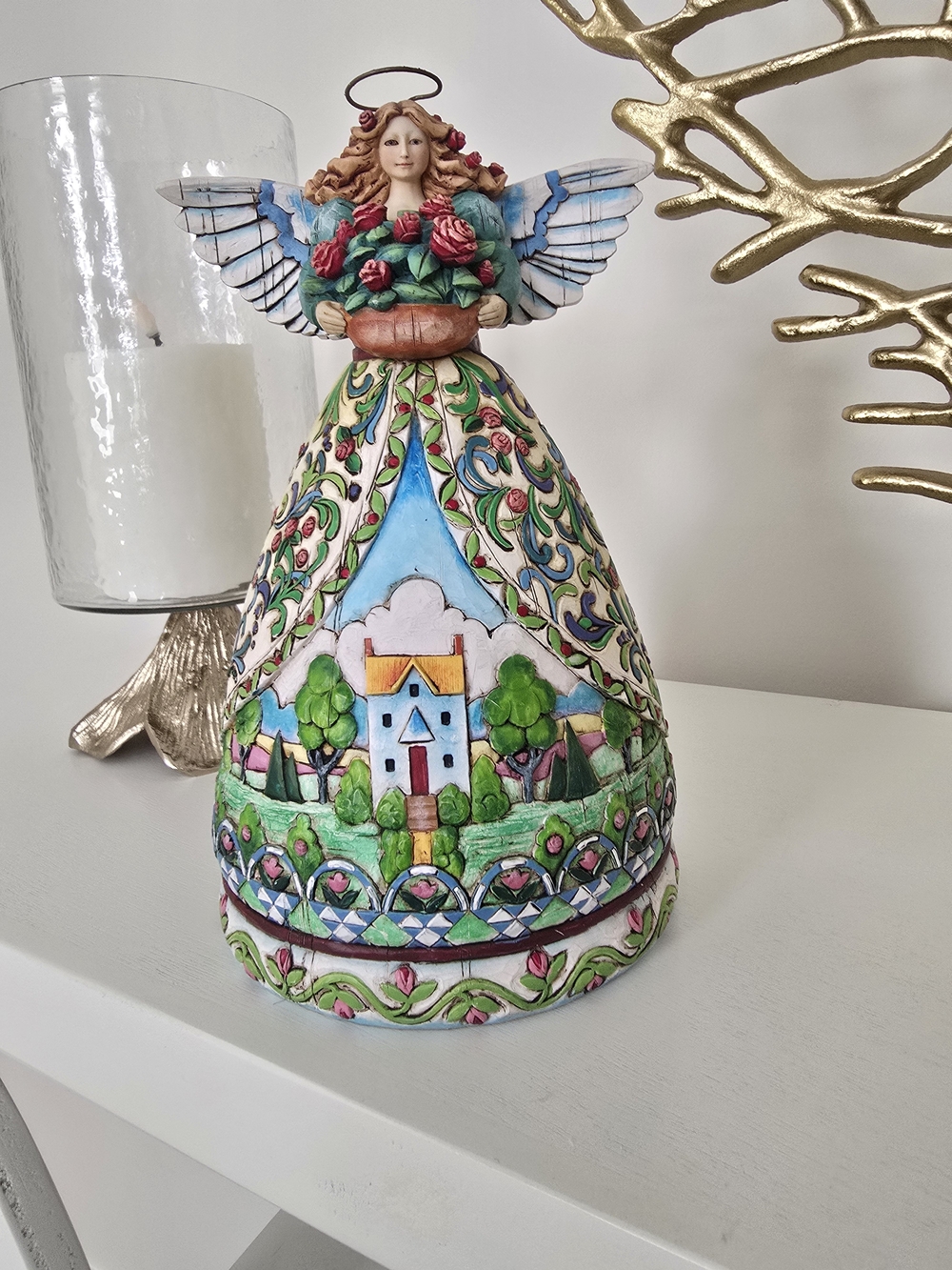 Jim Shore Hand-Painted Angel Figurine " Summer Restores The Soul " 2004